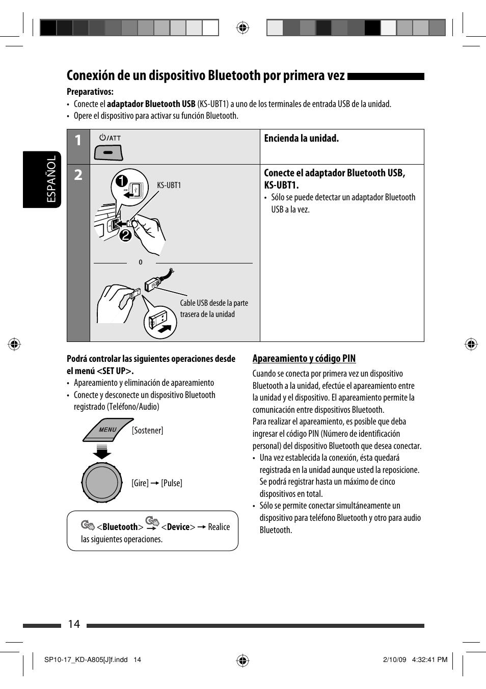 Español 14 | JVC CD Receiver KD-R800 User Manual | Page 64 / 151