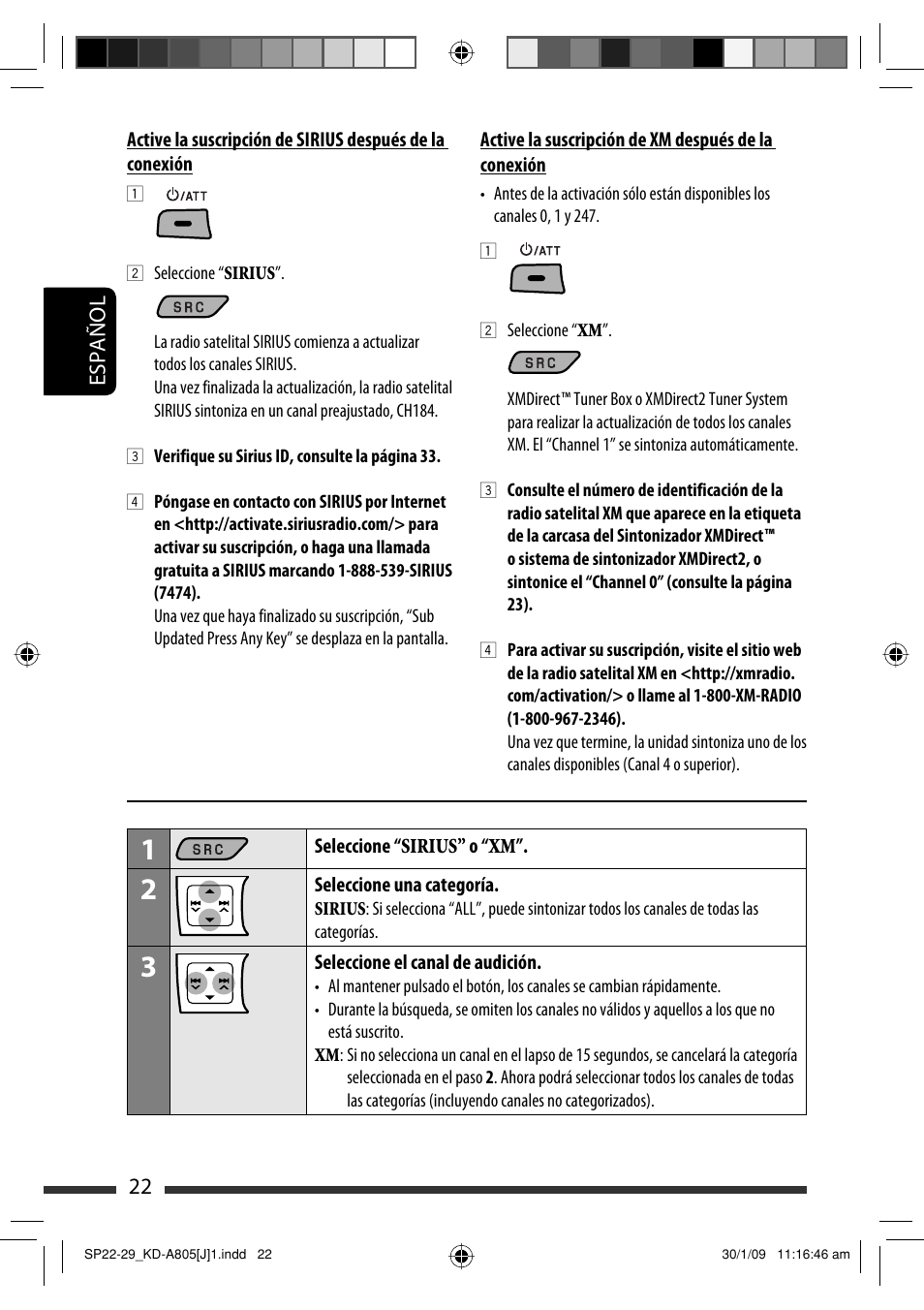 22 español | JVC CD Receiver KD-R800 User Manual | Page 72 / 151