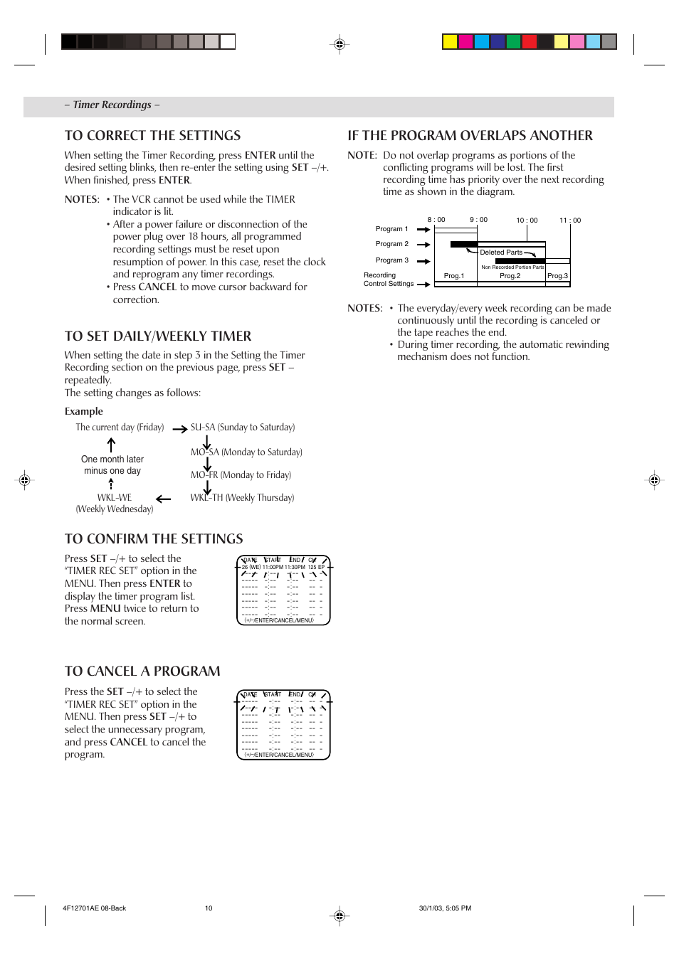 JVC HR-J4010UM User Manual | Page 10 / 13