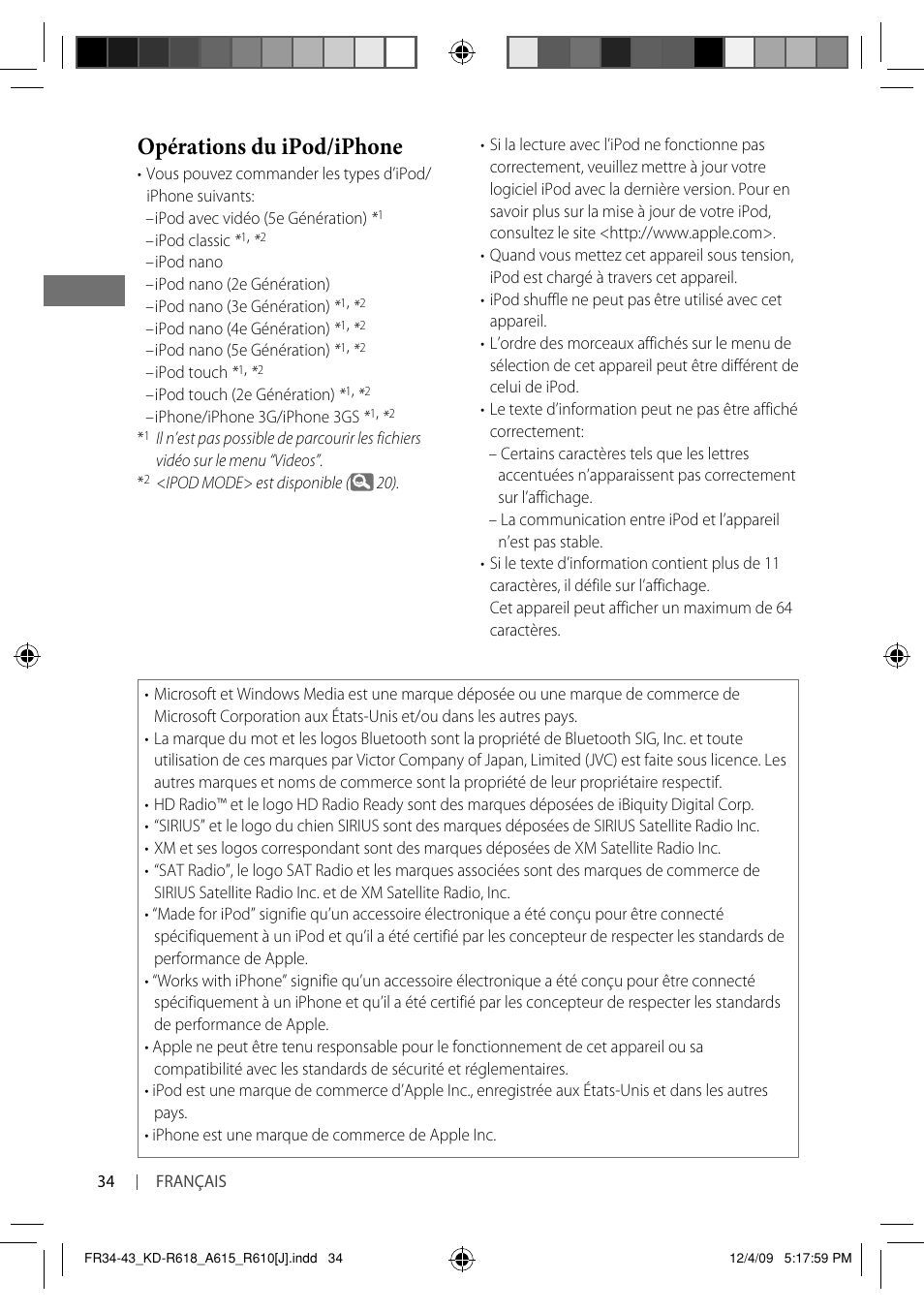Opérations du ipod/iphone | JVC KD-A615 User Manual | Page 118 / 131