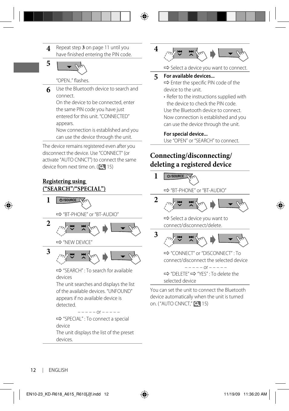 JVC KD-A615 User Manual | Page 12 / 131