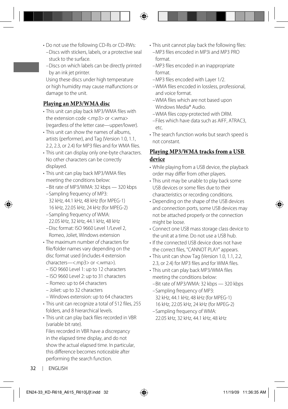 JVC KD-A615 User Manual | Page 32 / 131