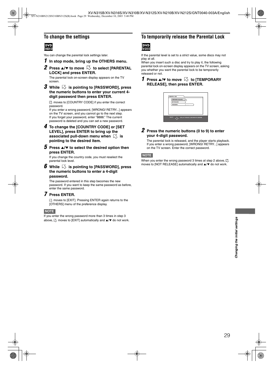 JVC XV-N210B  EN User Manual | Page 31 / 38