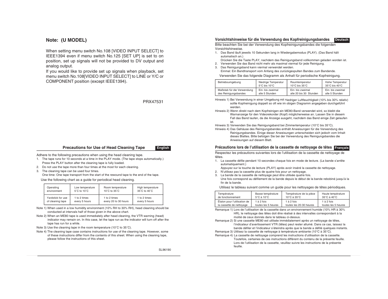 JVC BR-DV600U User Manual | Page 24 / 24