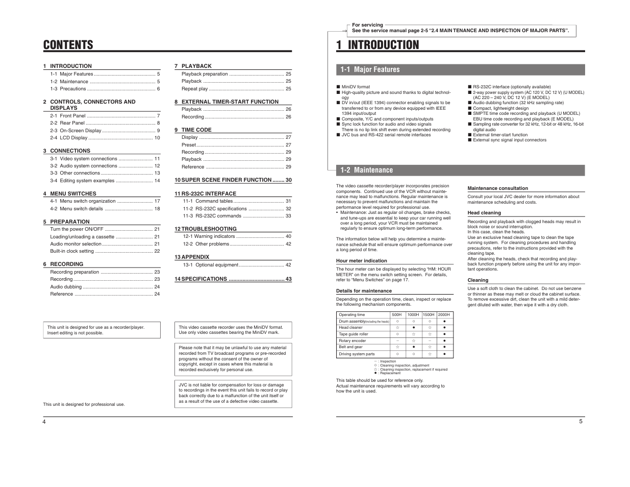 JVC BR-DV600U User Manual | Page 4 / 24
