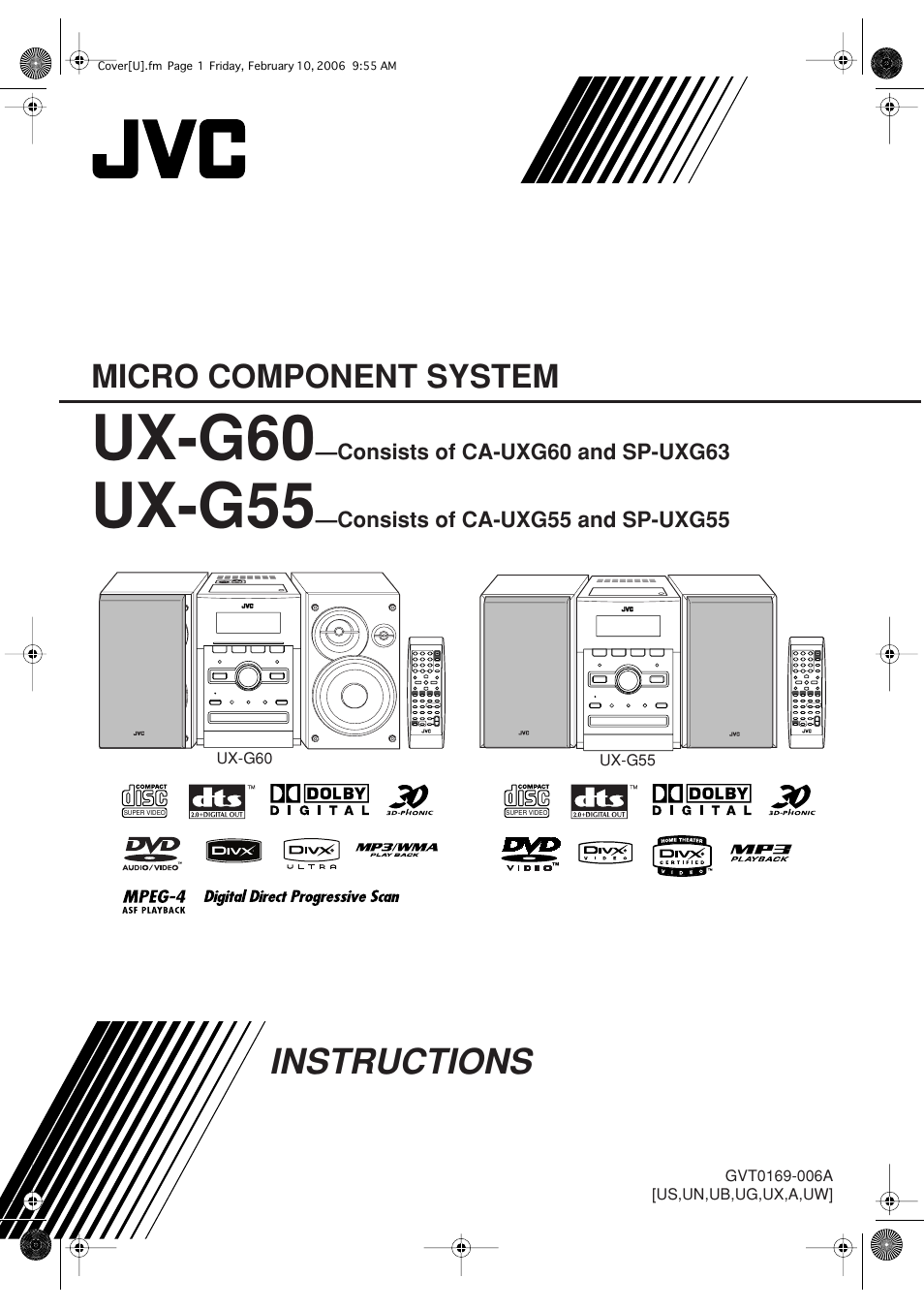JVC UX-G60 User Manual | 48 pages