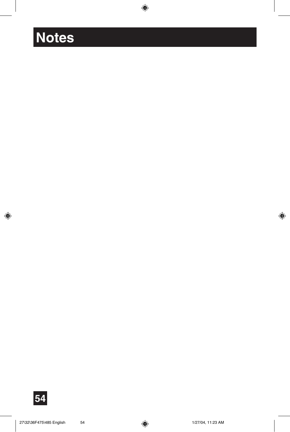 JVC AV 27F475 User Manual | Page 54 / 56