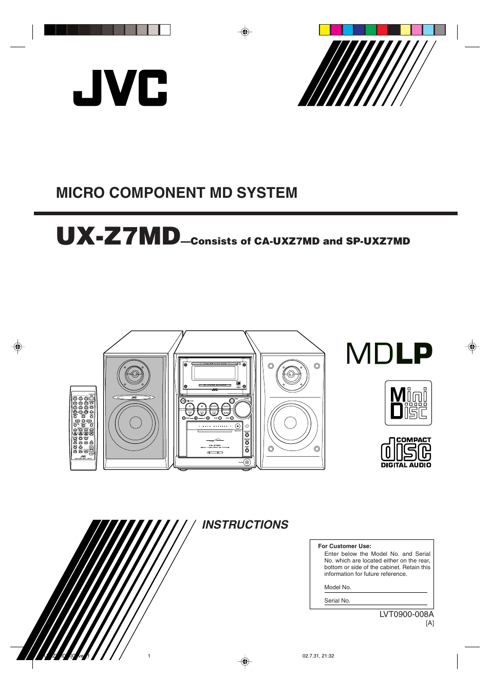 JVC 0802MWMMDWJEM User Manual | 74 pages