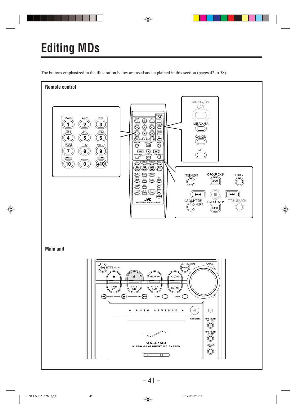 Editing mds | JVC 0802MWMMDWJEM User Manual | Page 44 / 74