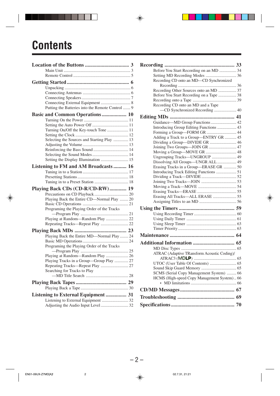 JVC 0802MWMMDWJEM User Manual | Page 5 / 74