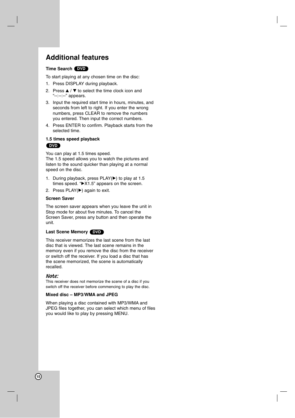 Additional features | JVC LVT2051-002A User Manual | Page 18 / 28