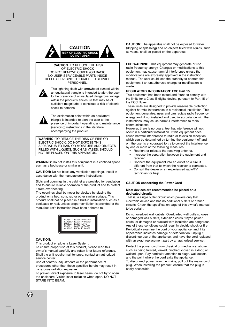 Caution | JVC LVT2051-002A User Manual | Page 2 / 28