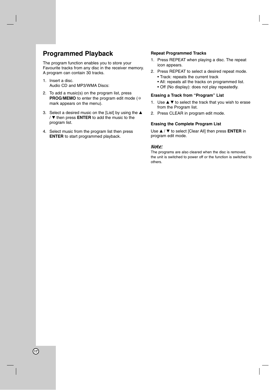 Programmed playback | JVC LVT2051-002A User Manual | Page 20 / 28