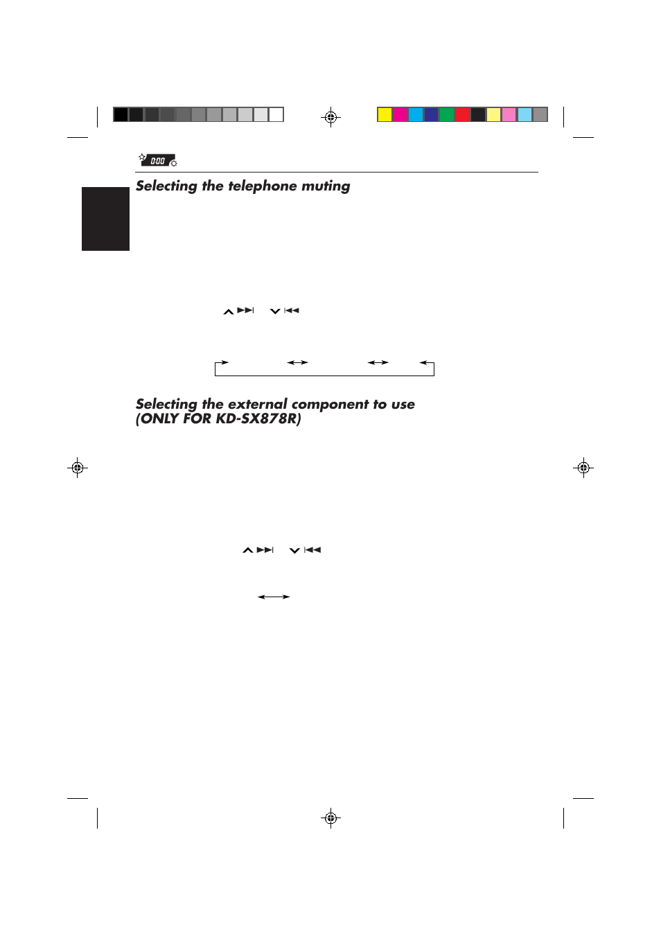Selecting the telephone muting | JVC KD-SX878R User Manual | Page 30 / 46