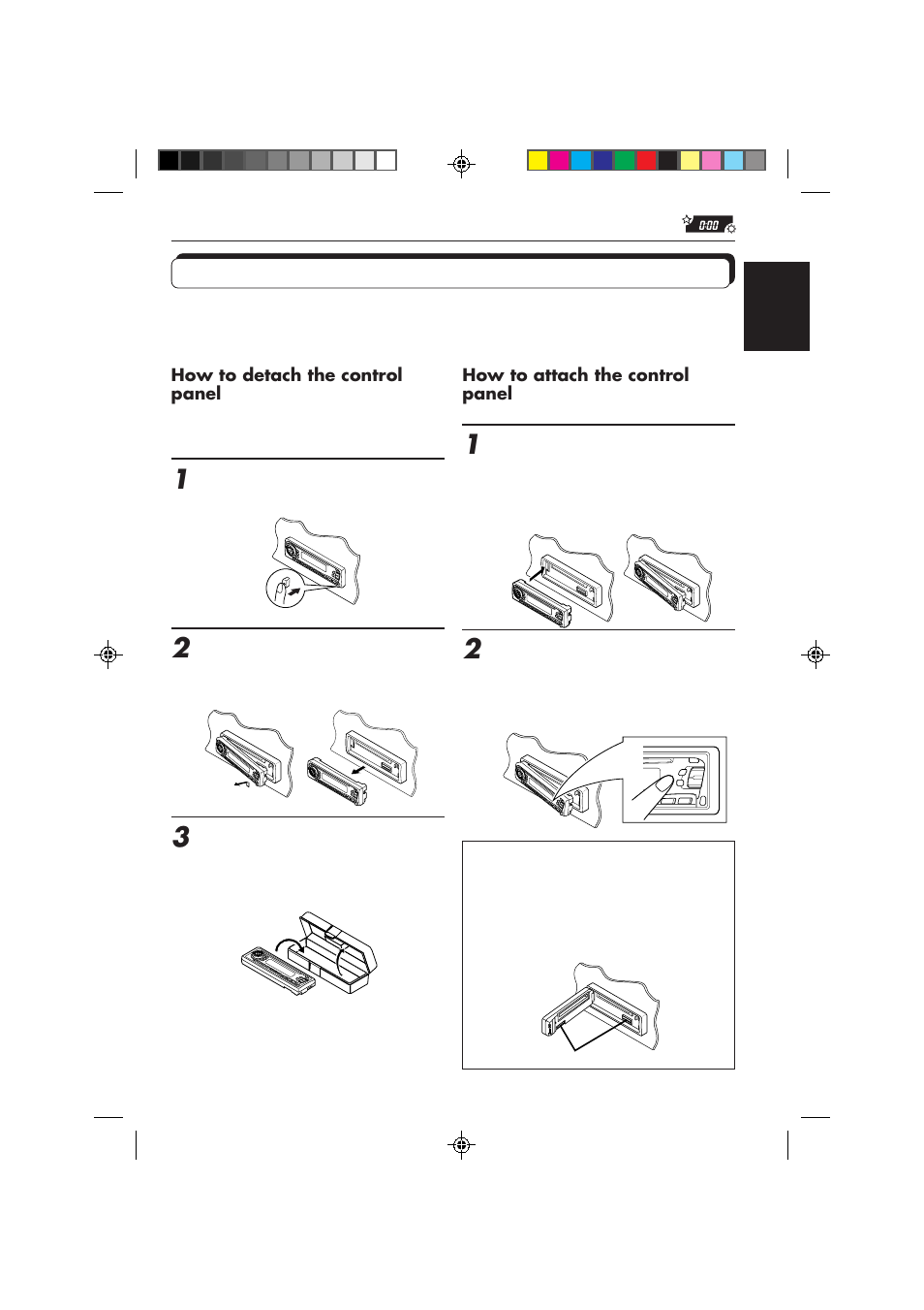 Detaching the control panel | JVC KD-SX878R User Manual | Page 31 / 46