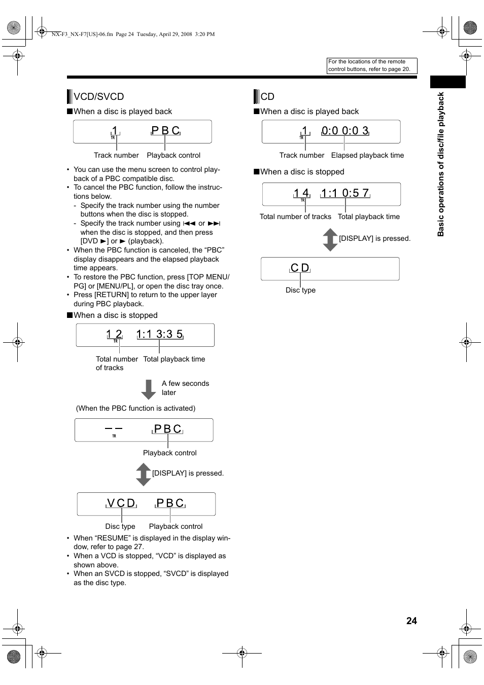 Vcd/svcd | JVC CA-NXF7 User Manual | Page 27 / 76