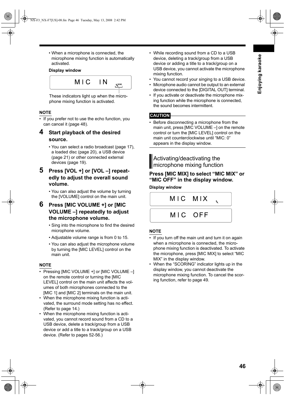 JVC CA-NXF7 User Manual | Page 49 / 76