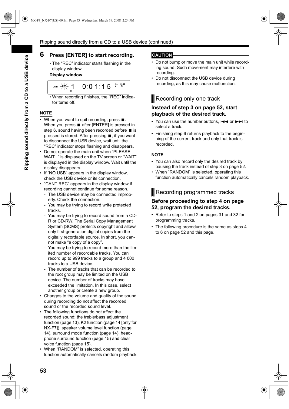 JVC CA-NXF7 User Manual | Page 56 / 76