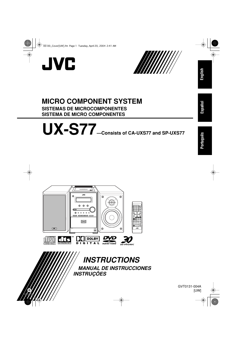 JVC UX-S77 User Manual | 155 pages