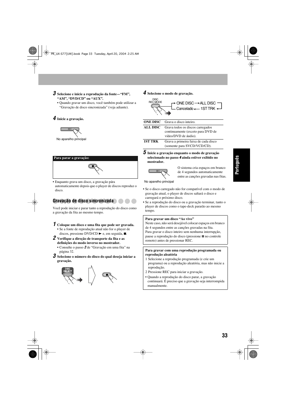 JVC UX-S77 User Manual | Page 137 / 155