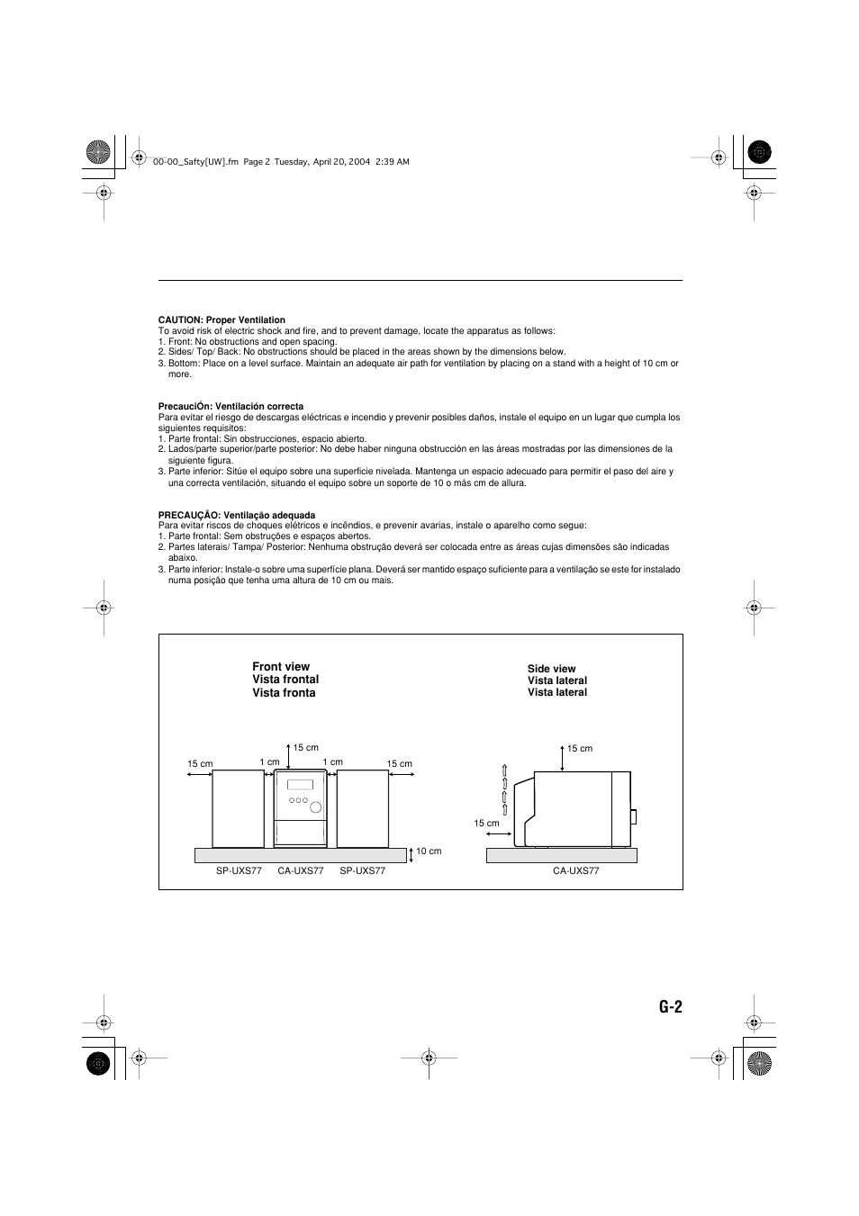 JVC UX-S77 User Manual | Page 3 / 155