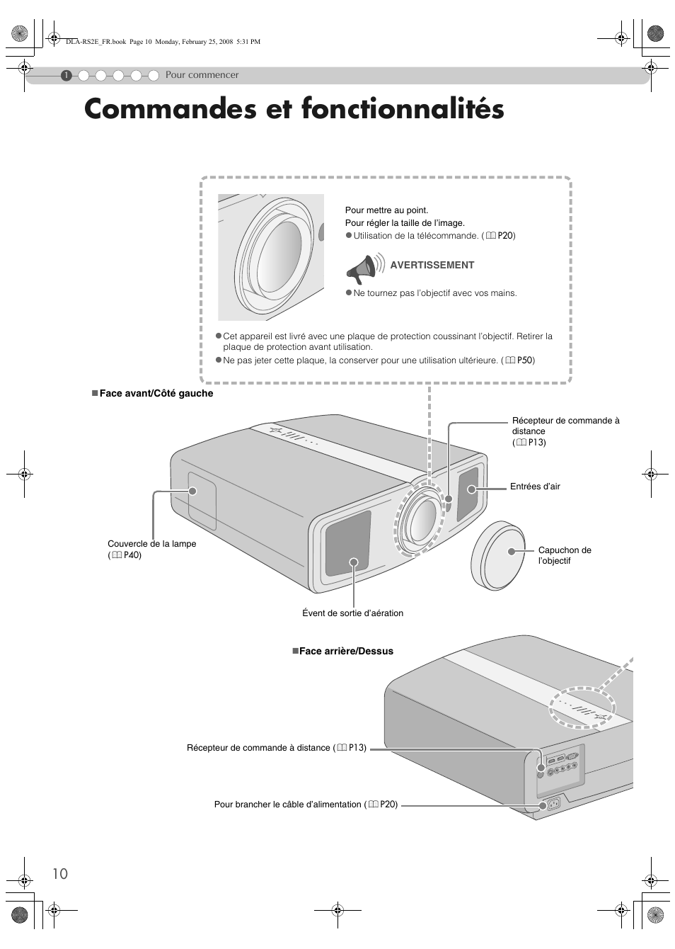 Commandes et fonctionnalités | JVC LCT2441-001B User Manual | Page 64 / 162