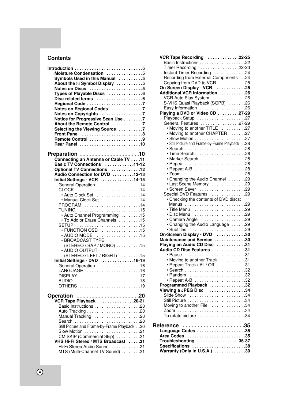 JVC HR-XVC19SUS User Manual | Page 4 / 42