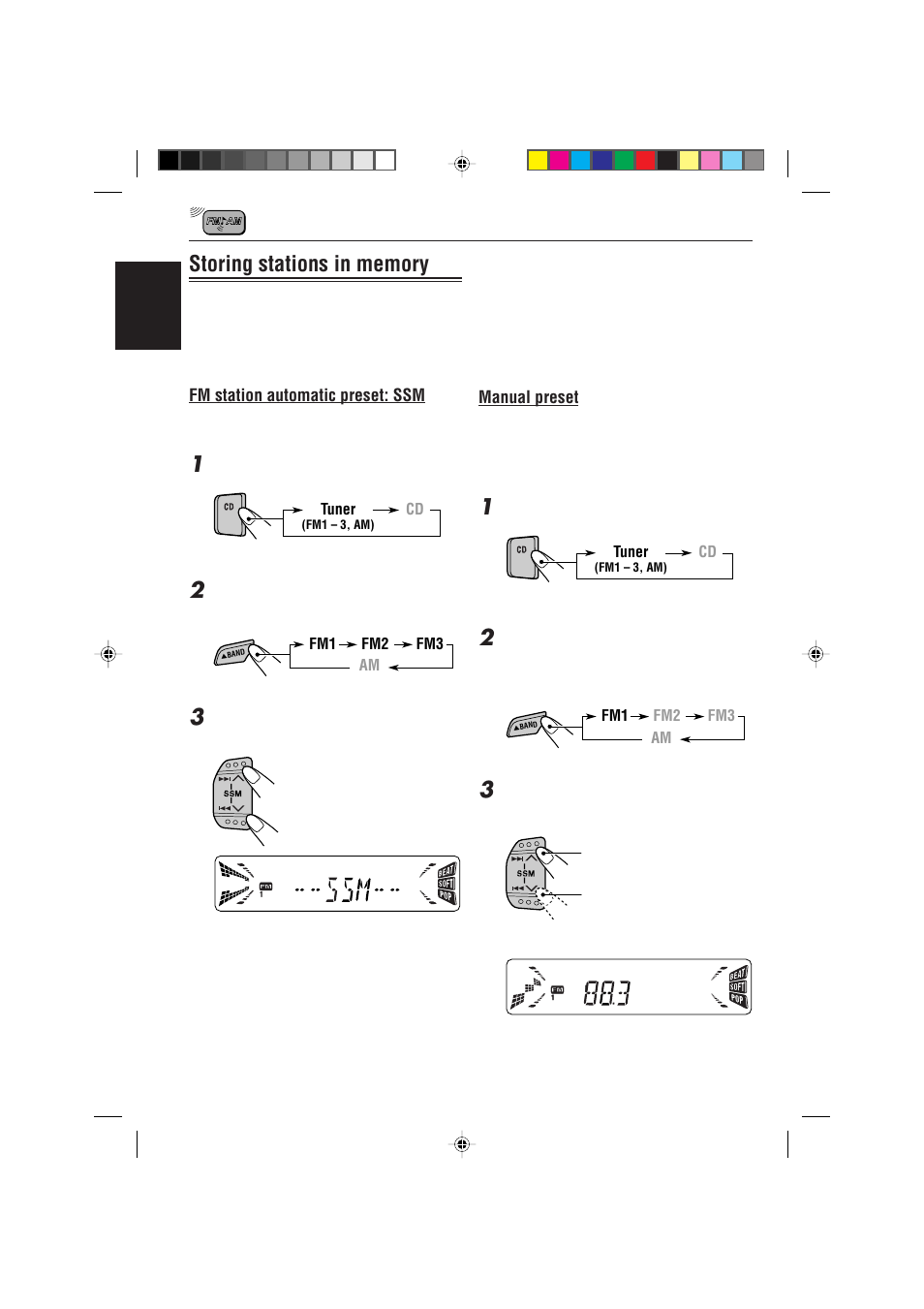 Storing stations in memory | JVC KD-S785 User Manual | Page 10 / 31