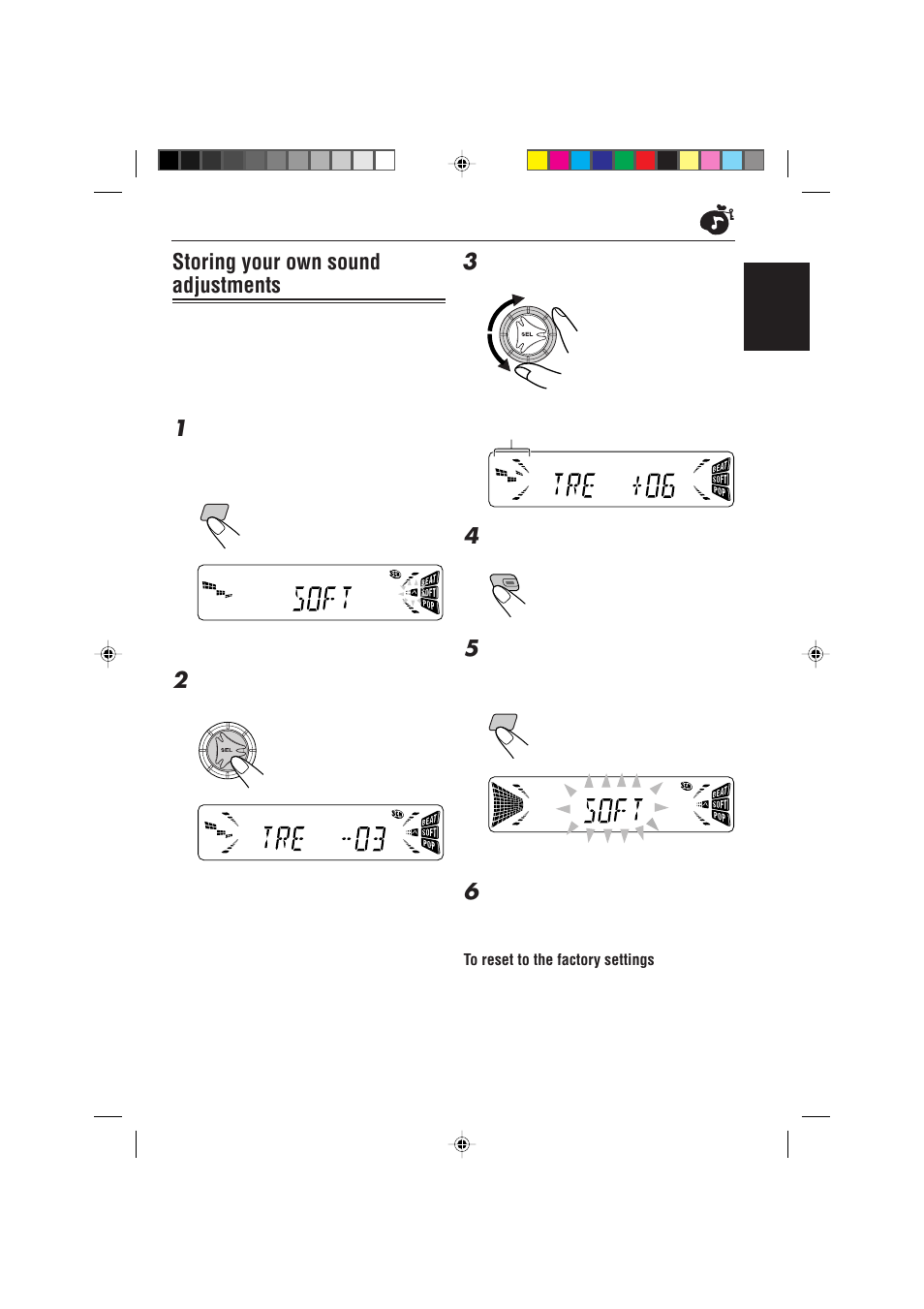 Storing your own sound adjustments | JVC KD-S785 User Manual | Page 23 / 31