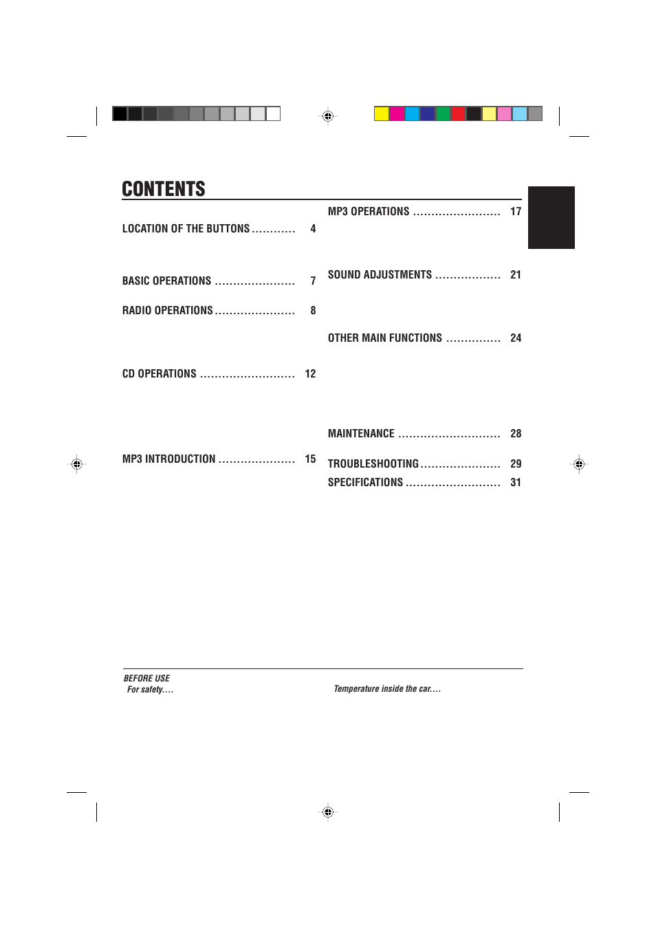 JVC KD-S785 User Manual | Page 3 / 31