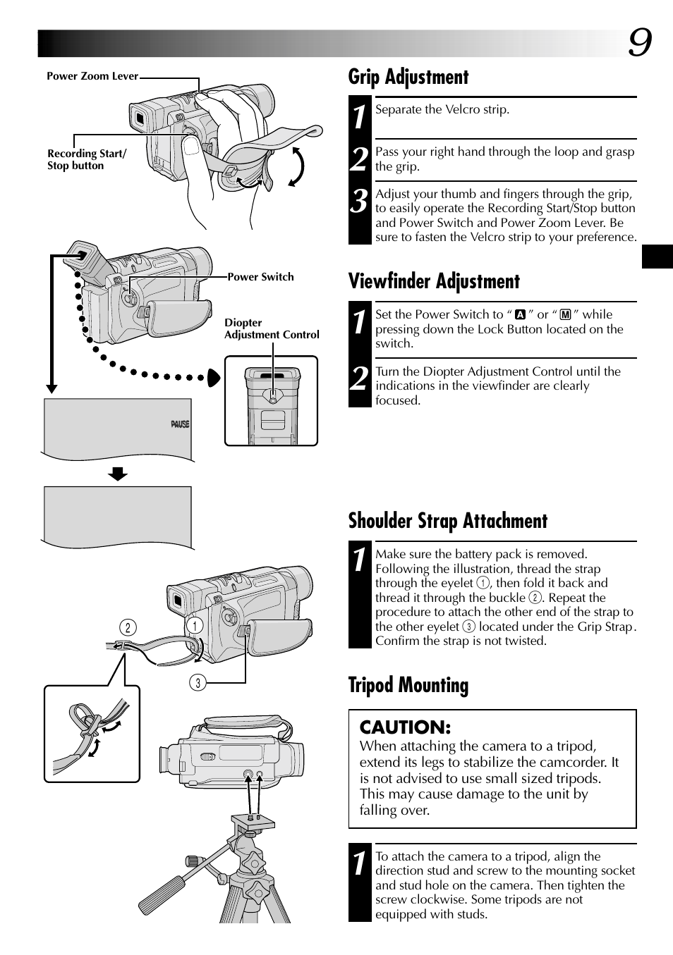 JVC GR-DVL315 User Manual | Page 9 / 68