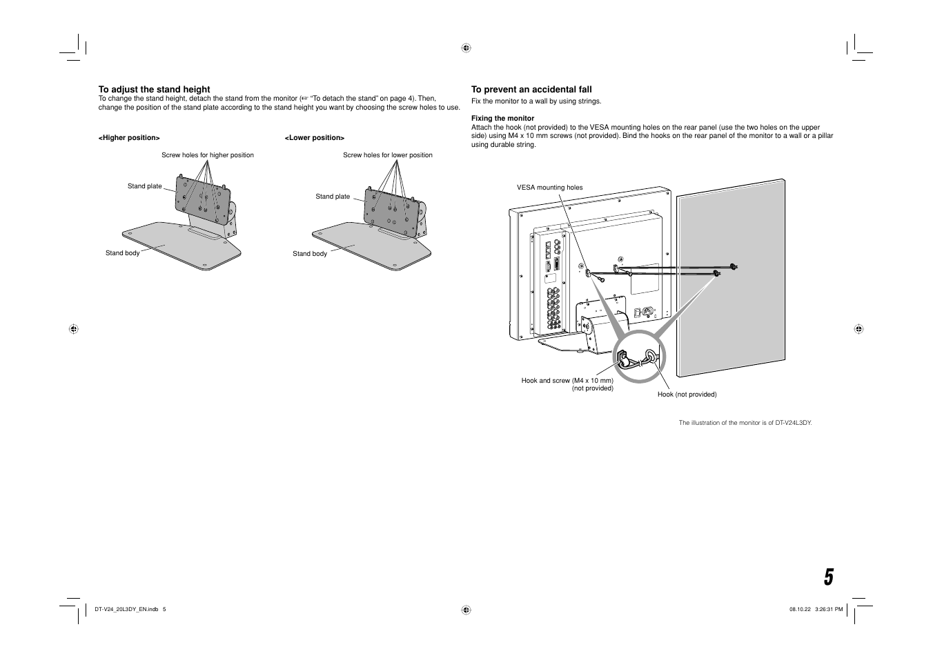 JVC DT-V24L3DY User Manual | Page 5 / 24