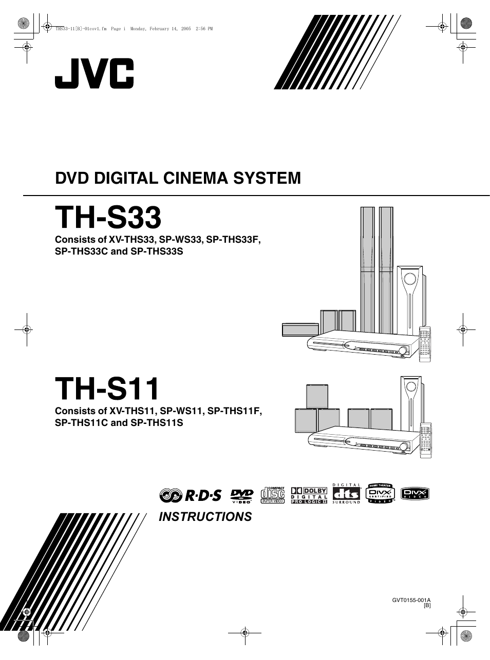 JVC SP-THS11F User Manual | 43 pages