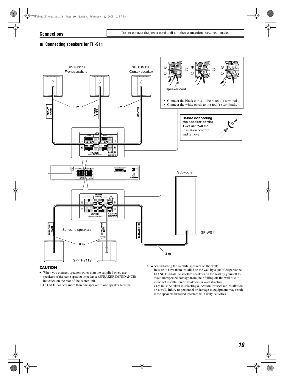 JVC SP-THS11F User Manual | Page 13 / 43