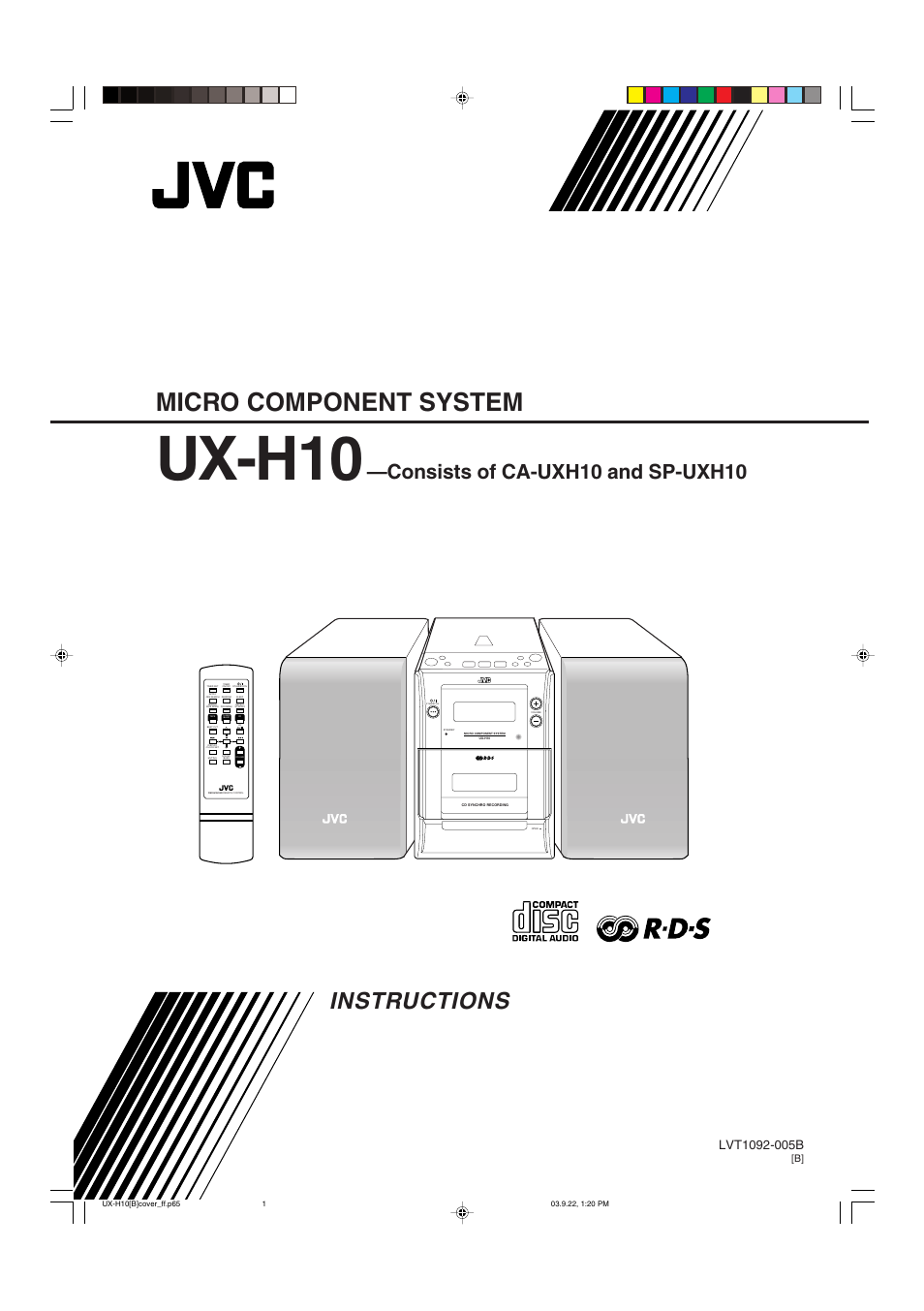 JVC CA-UXH10 User Manual | 26 pages