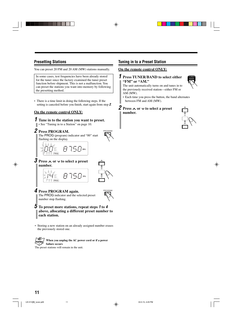 JVC CA-UXH10 User Manual | Page 14 / 26