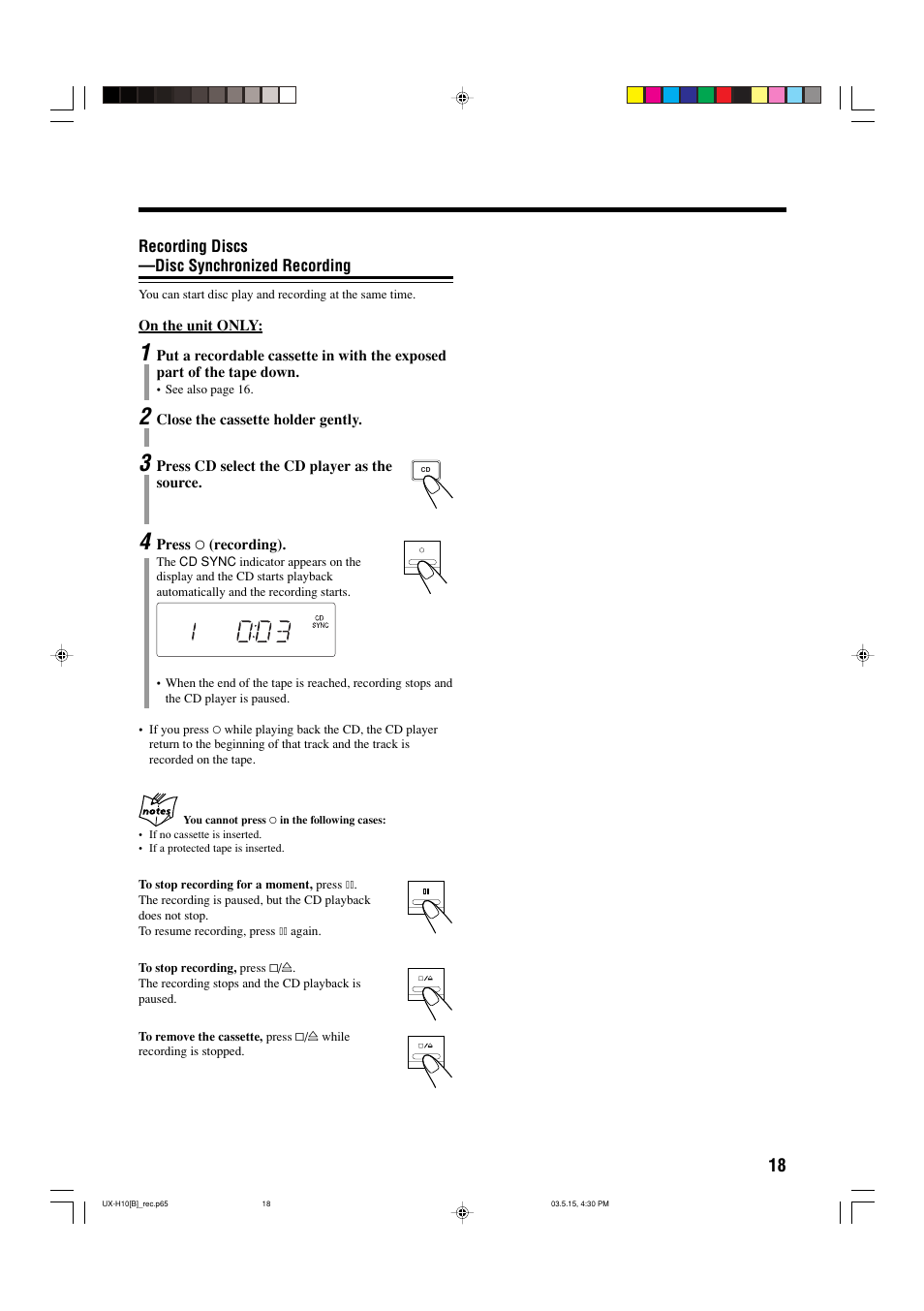 JVC CA-UXH10 User Manual | Page 21 / 26