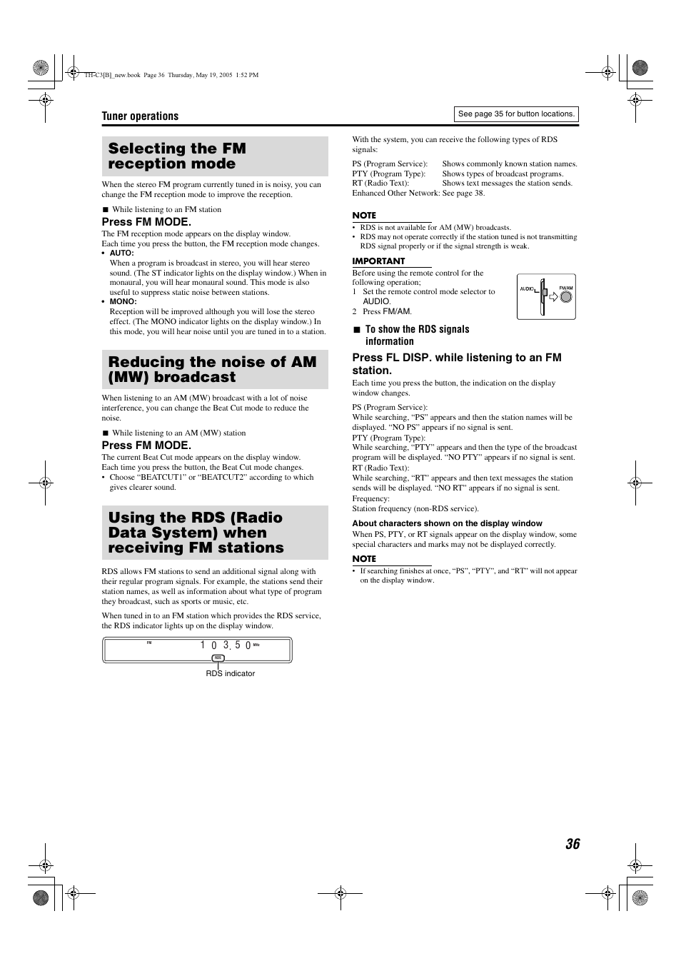 JVC SP-PWC3 User Manual | Page 39 / 44