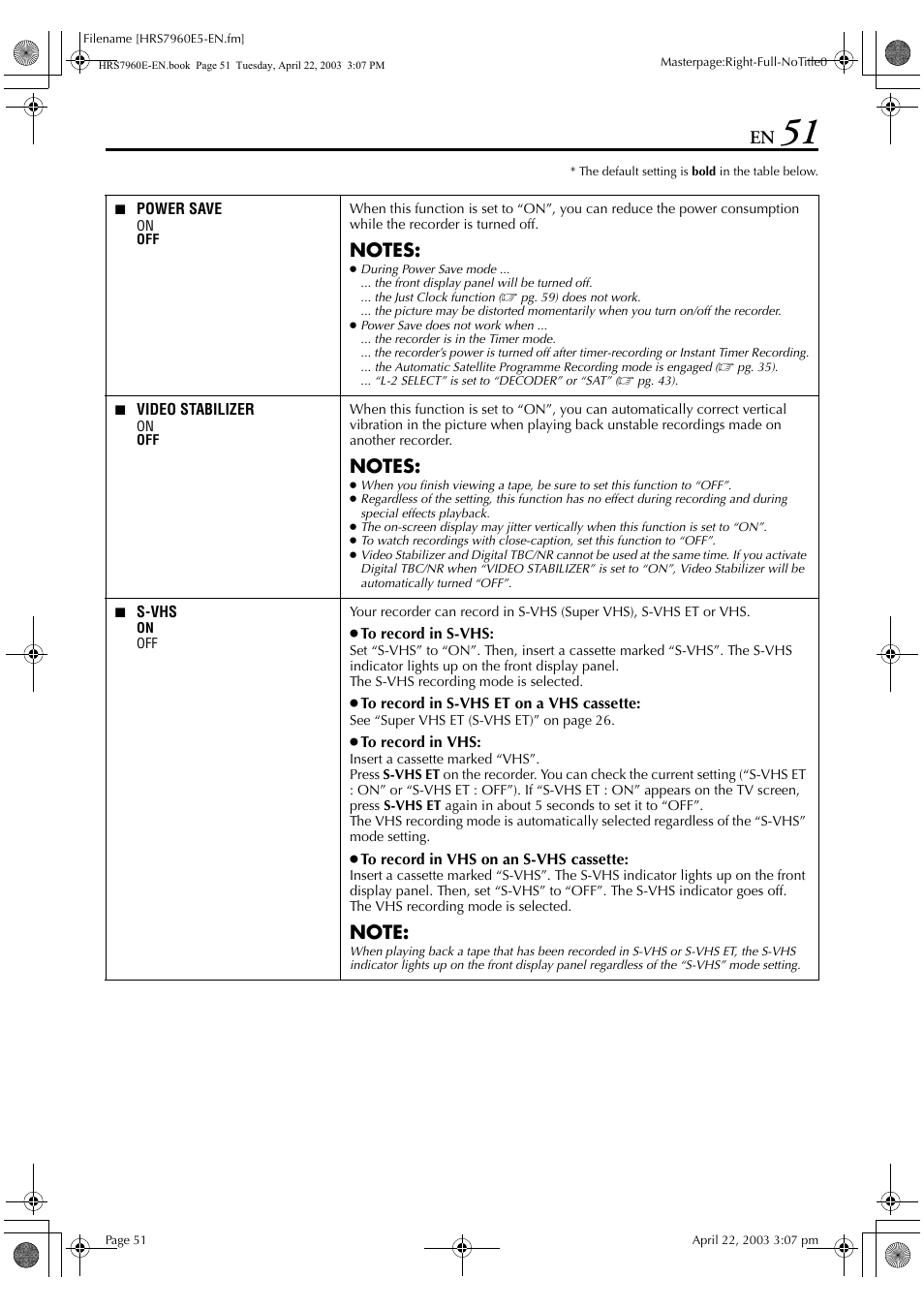 JVC HR-S7960E User Manual | Page 51 / 68