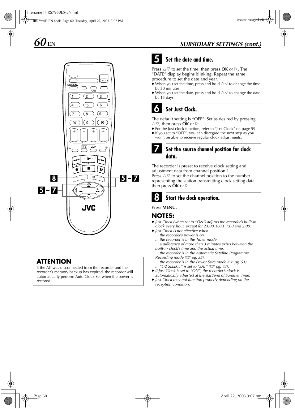 JVC HR-S7960E User Manual | Page 60 / 68
