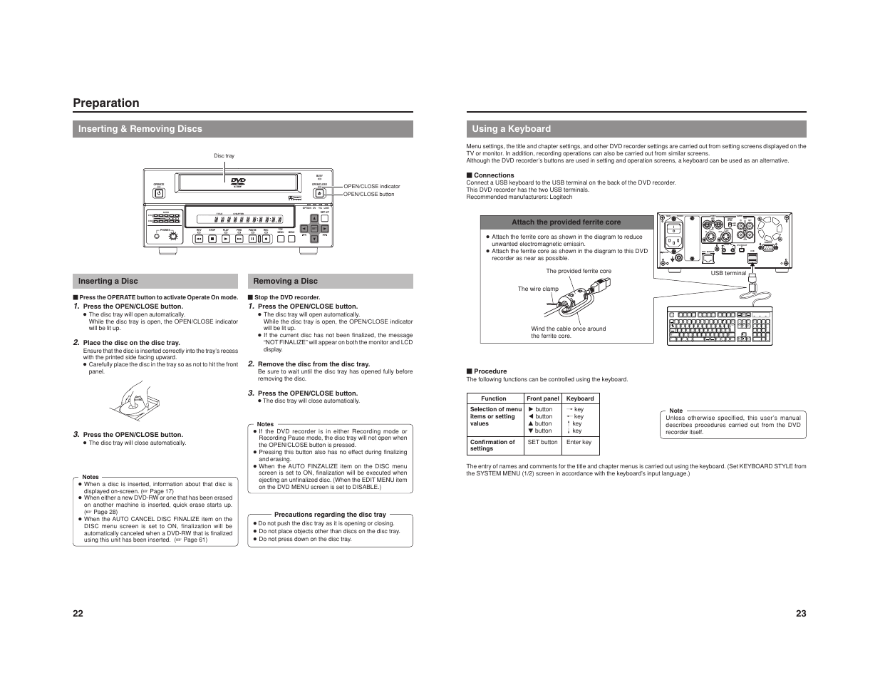 Preparation | JVC BD-X201M User Manual | Page 17 / 45