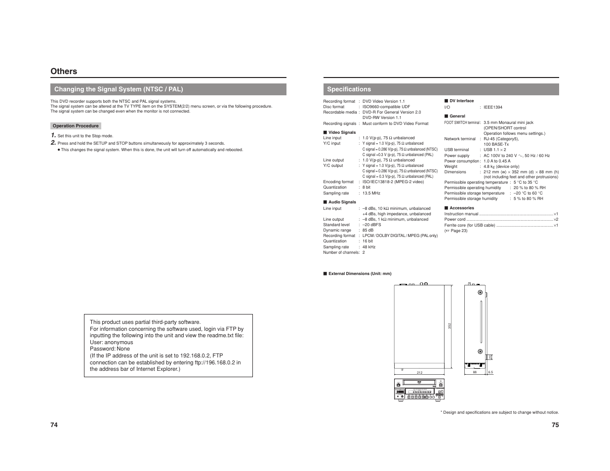 Sdsp3, Others | JVC BD-X201M User Manual | Page 43 / 45