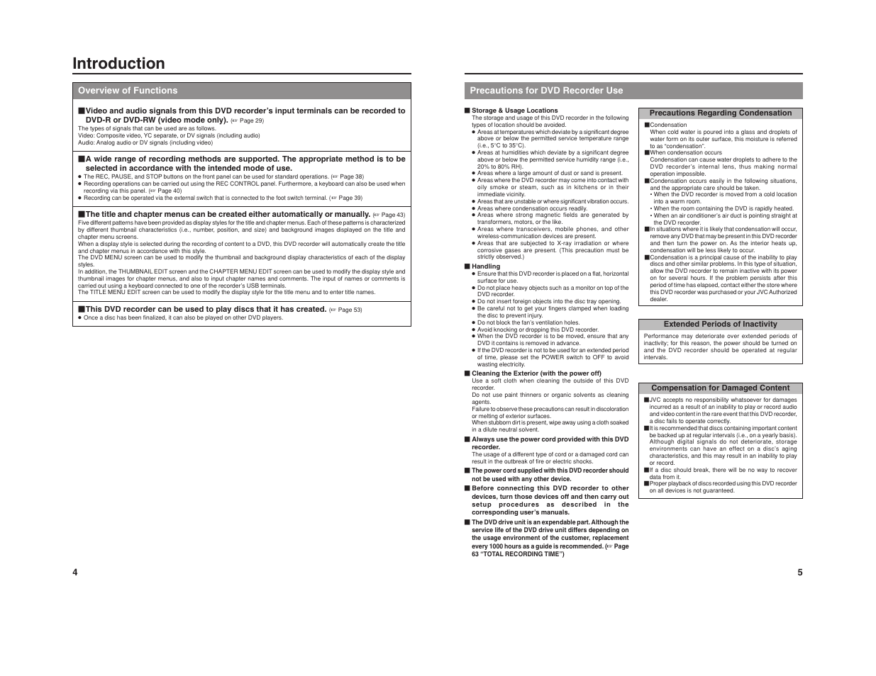 Introduction | JVC BD-X201M User Manual | Page 8 / 45