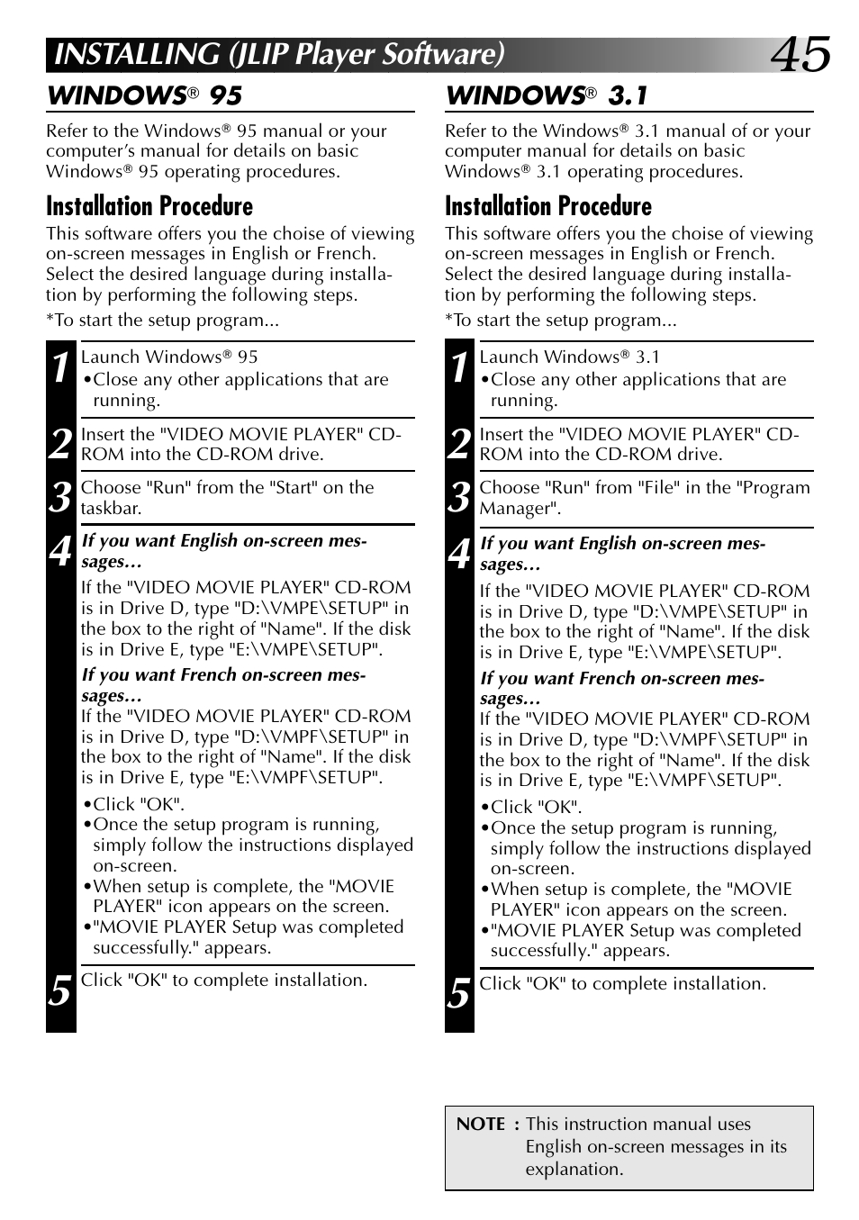 Installing (jlip player software) | JVC 0397MKV*UN*SN User Manual | Page 45 / 68