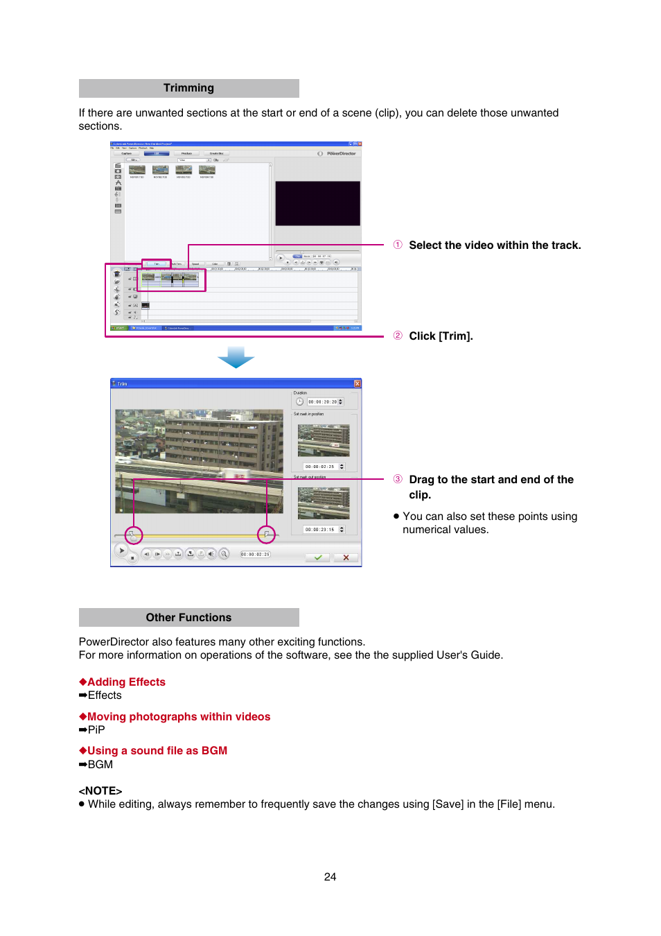 JVC Everio GZ-HD30 User Manual | Page 24 / 48