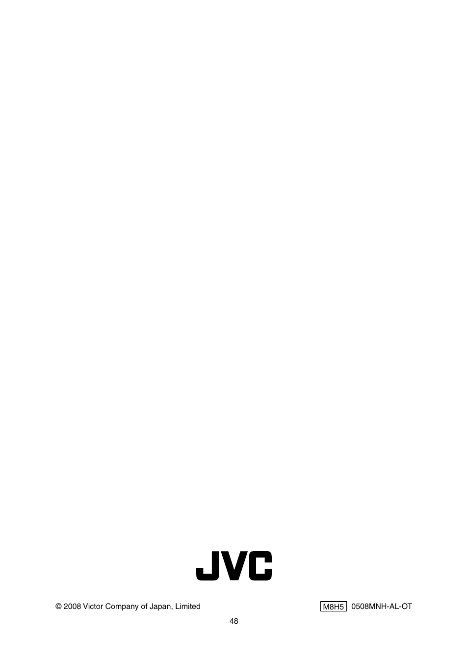 JVC Everio GZ-HD30 User Manual | Page 48 / 48