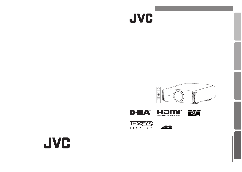 JVC D-ILA DLA-RS60 User Manual | 78 pages