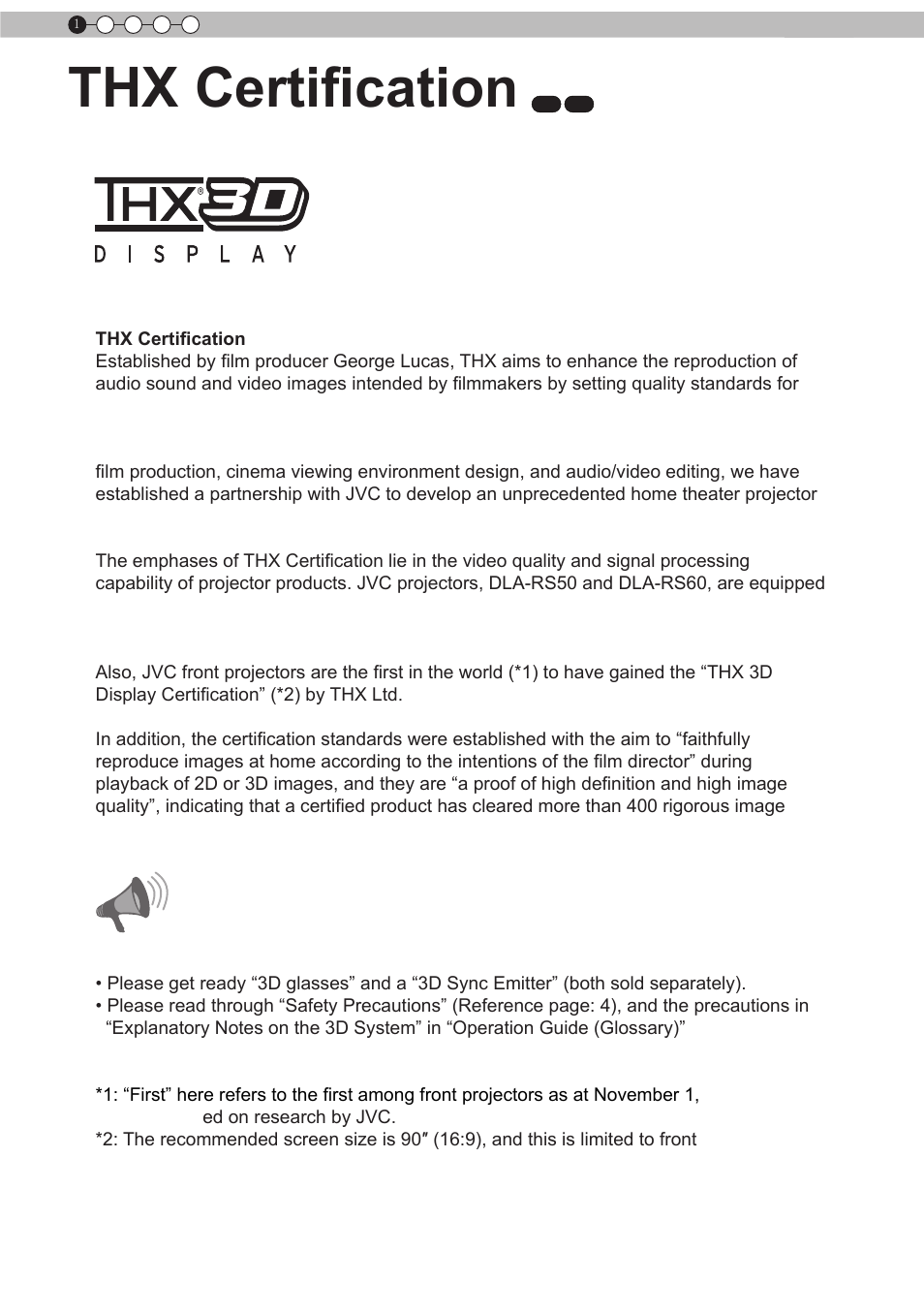 Thx certification | JVC D-ILA DLA-RS60 User Manual | Page 10 / 78