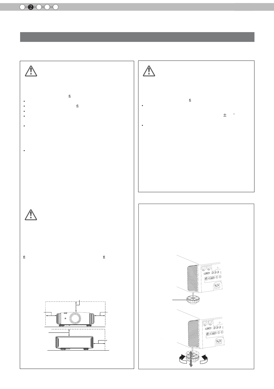 About installation, Important points concerning the installation, Inclination adjustment for this unit | JVC D-ILA DLA-RS60 User Manual | Page 20 / 78