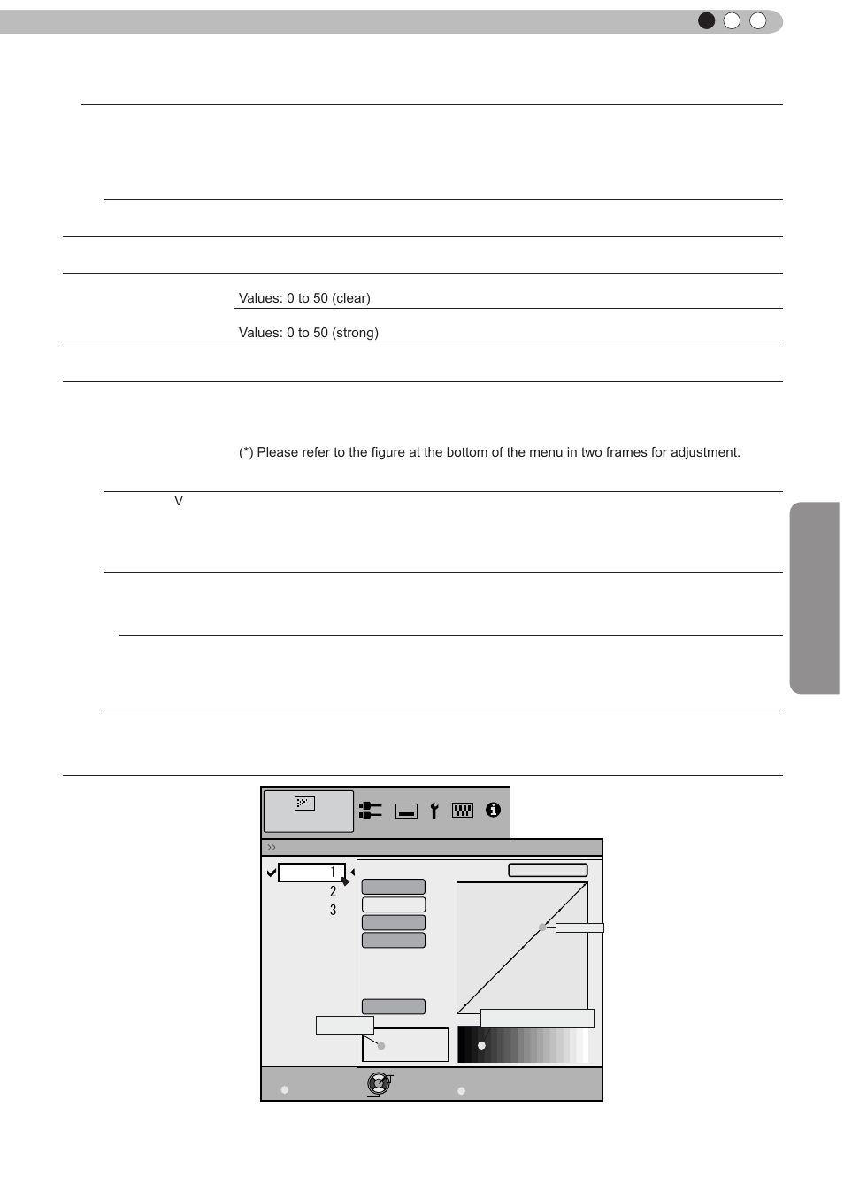Adjustments and settings in the menu (continued), Operation, English | JVC D-ILA DLA-RS60 User Manual | Page 49 / 78
